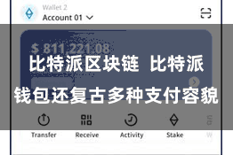 比特派区块链  比特派钱包还复古多种支付容貌
