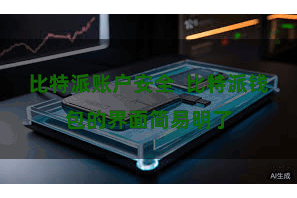 比特派账户安全  比特派钱包的界面简易明了