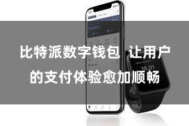 比特派数字钱包 让用户的支付体验愈加顺畅