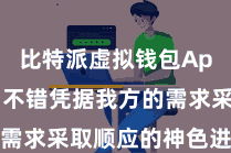 比特派虚拟钱包App  用户不错凭据我方的需求采取顺应的神色进行料理